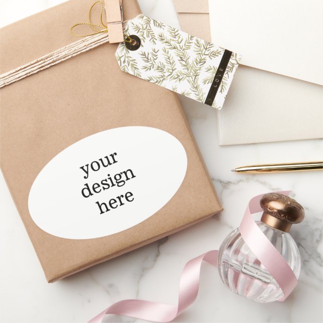 Sticker Ovale Personnaliser ou Customiser (Cadeaux)
