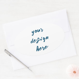 Sticker Ovale Personnaliser ou Customiser