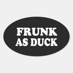 STICKER OVALE PÉTER COMME UN CANARD