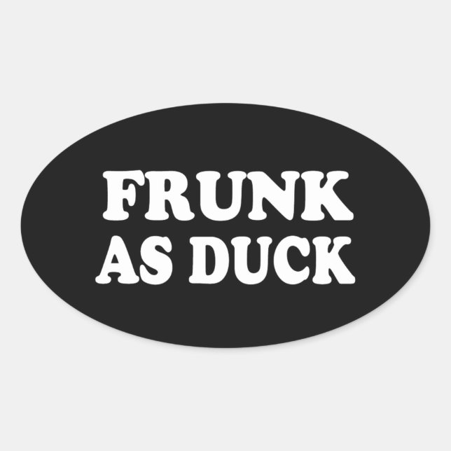 STICKER OVALE PÉTER COMME UN CANARD (Devant)