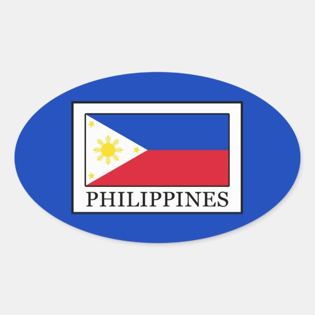 Sticker Ovale Philippines (Devant)