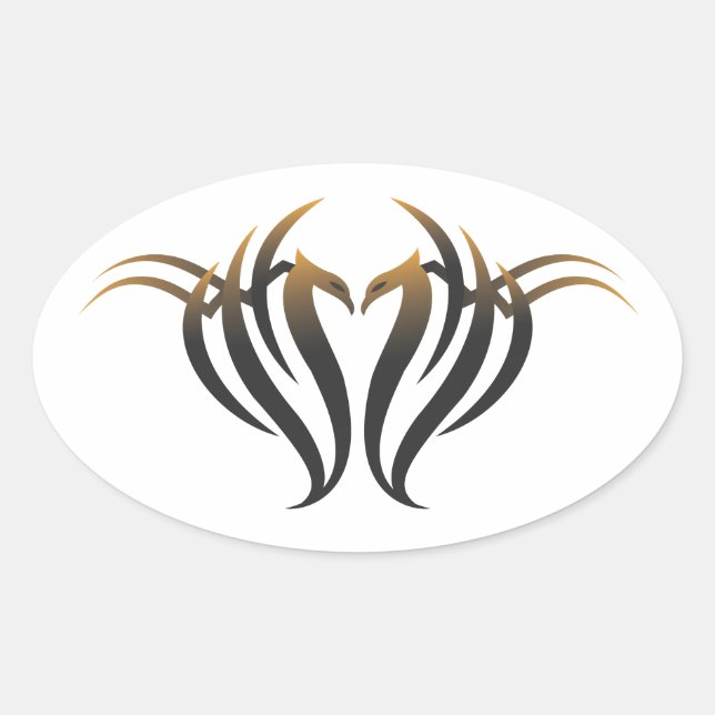 Sticker Ovale Phoenix (Devant)