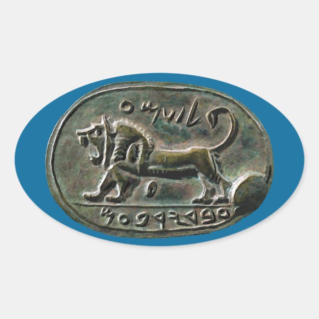 Sticker Ovale Phoque Megiddo (Devant)
