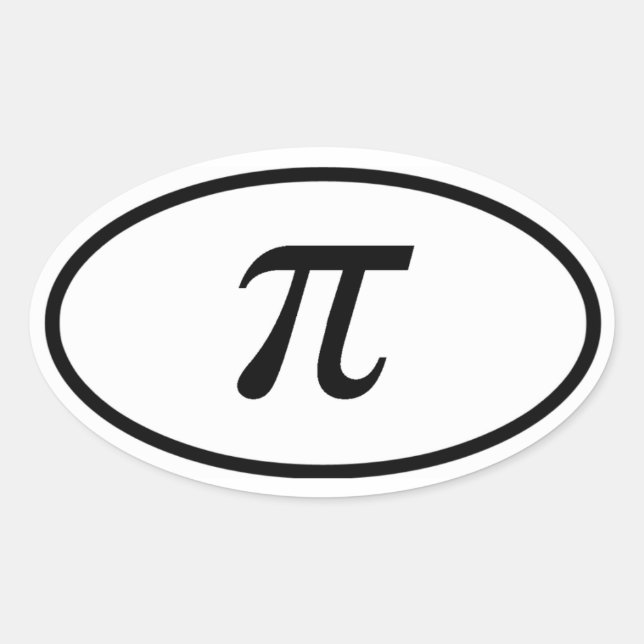 Sticker Ovale Pi (Devant)