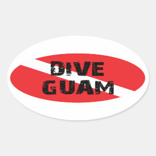Sticker Ovale Piqué Guam