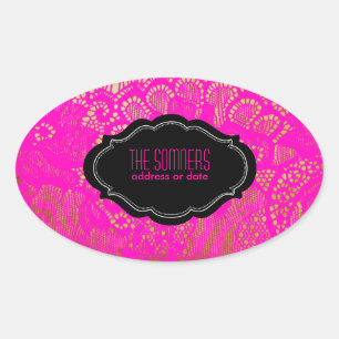 Sticker Ovale PixDezines couleur vintage/do-it-yourself couleur 