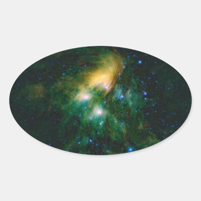 Sticker Ovale Pléiades de la NASA (Devant)