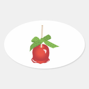 Sticker Ovale Pomme en conserve