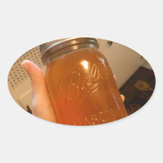 Sticker Ovale Pomme Jelly Canning Jar