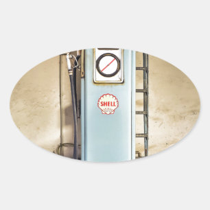 Sticker Ovale pompe à essence