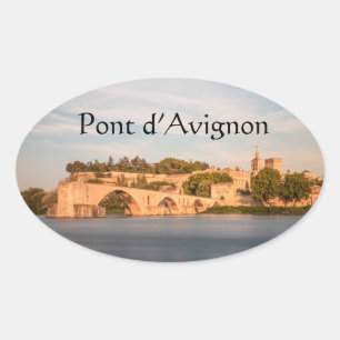 Sticker Ovale Pont d'Avignon France