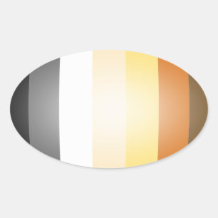 STICKER OVALE PORTEZ DES COULEURS 3D FIDE