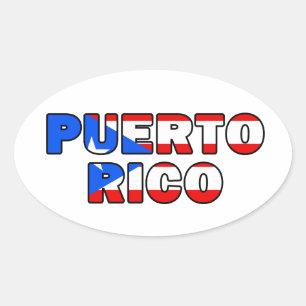 Sticker Ovale Porto Rico