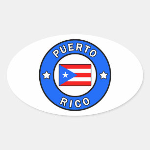 Sticker Ovale Porto Rico