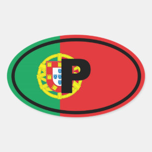 Sticker Ovale Portugal P Europe
