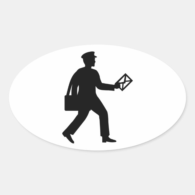 Sticker Ovale Postman (Devant)