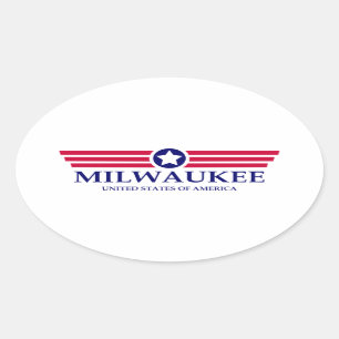 Sticker Ovale Pride Milwaukee