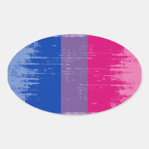 Sticker Ovale Pride.png bisexuel vintage