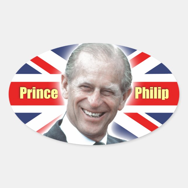 Sticker Ovale Prince Philip ! (Devant)
