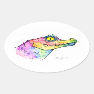 Sticker Ovale Prism Gator