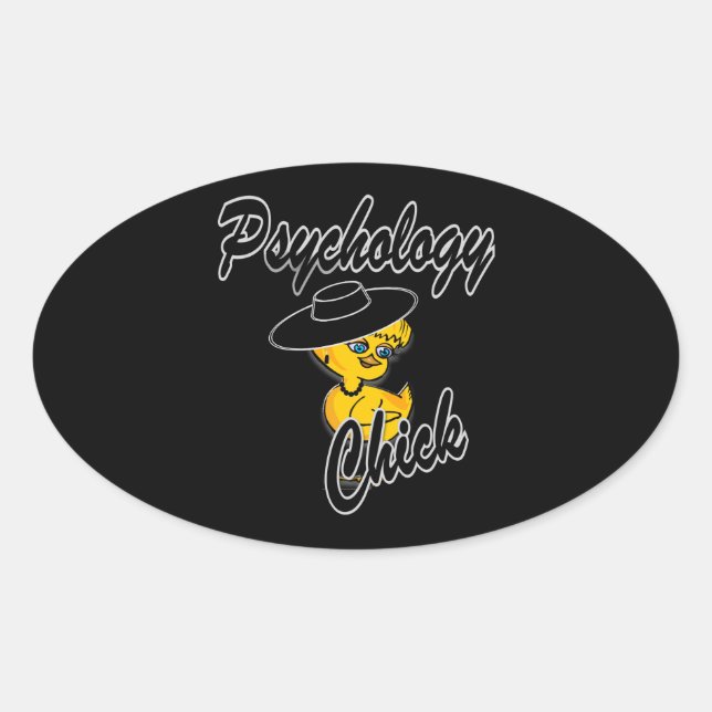Sticker Ovale Psychologie Chick #4 (Devant)
