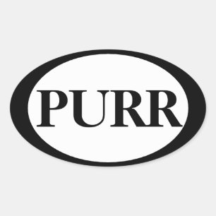 Sticker Ovale Purr