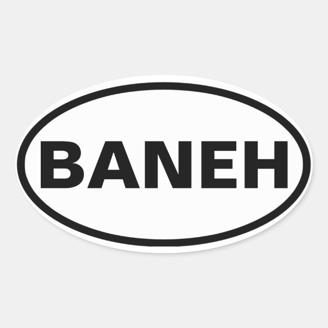 Sticker Ovale QUATRE Baneh (Devant)
