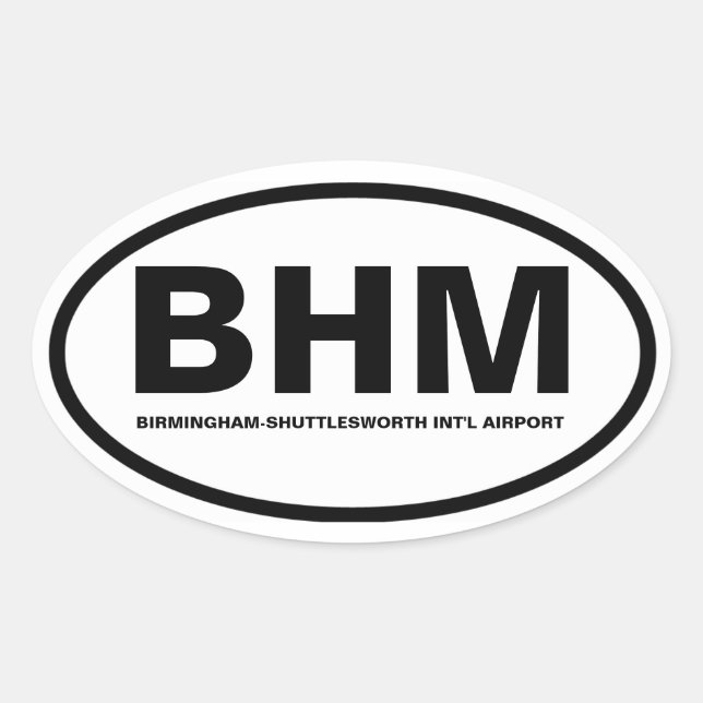 Sticker Ovale QUATRE Birmingham "BHM" (Devant)