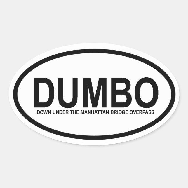 STICKER OVALE QUATRE "DUMBO" (Devant)