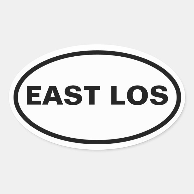 Sticker Ovale QUATRE "East Los" (Devant)