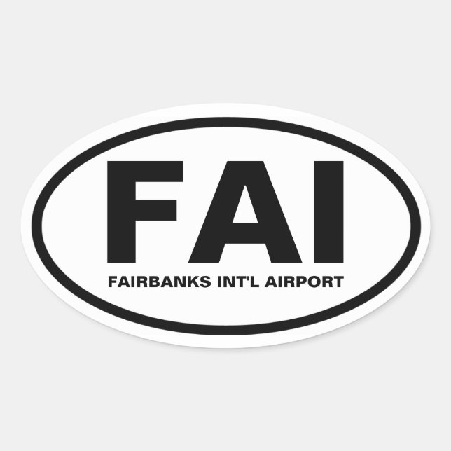 Sticker Ovale QUATRE Fairbanks "FAI" (Devant)