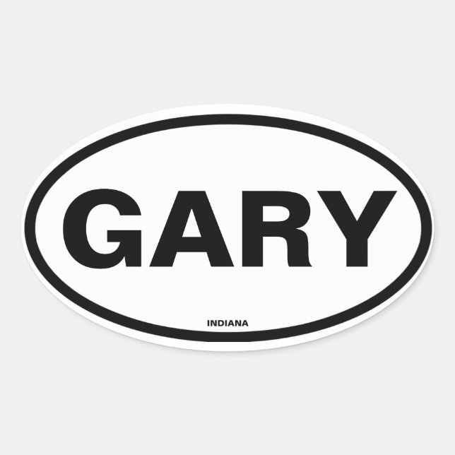 Sticker Ovale QUATRE Gary Indiana (Devant)