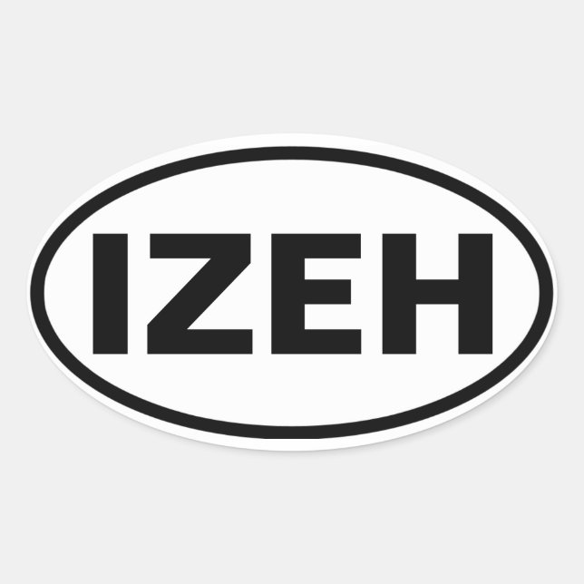 Sticker Ovale QUATRE Izeh (Devant)