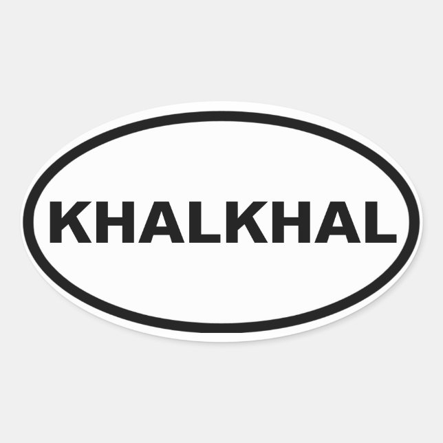 Sticker Ovale QUATRE Khalkhal (Devant)