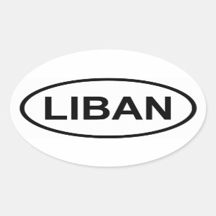 Sticker Ovale QUATRE "LIBAN" libanais