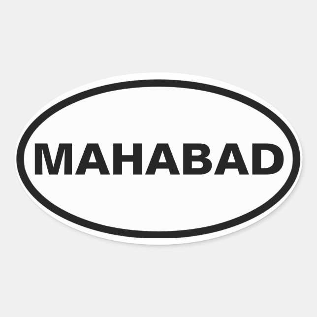 Sticker Ovale QUATRE Mahabad (Devant)