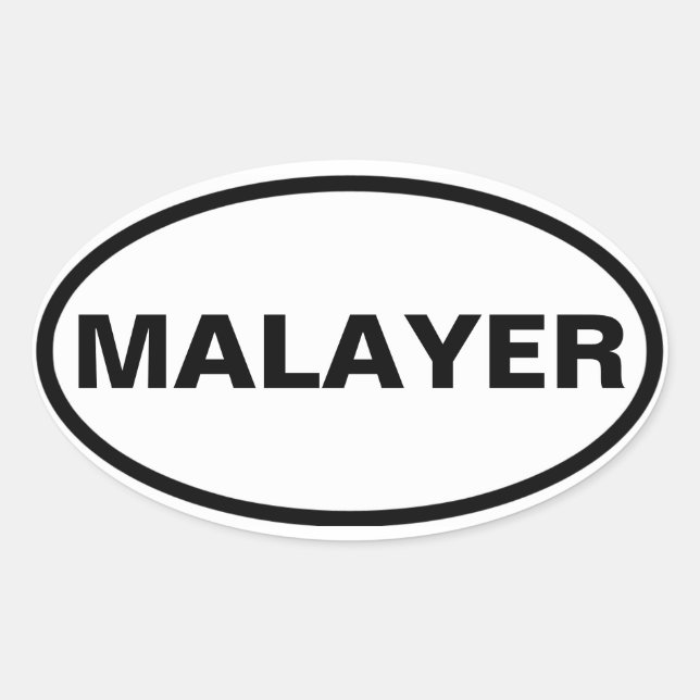 Sticker Ovale QUATRE Malayer (Devant)