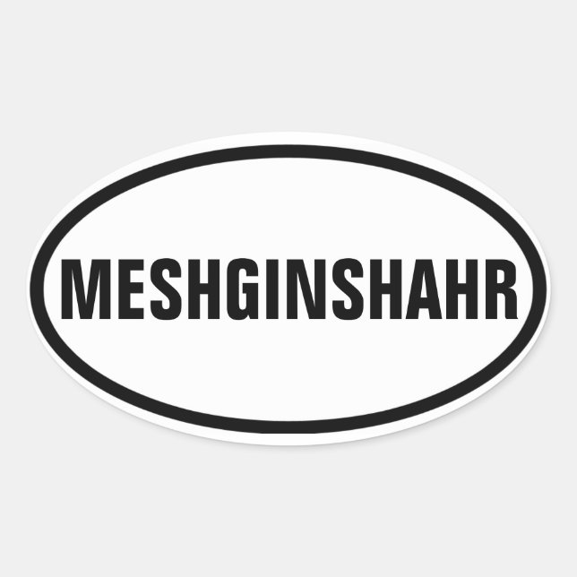 Sticker Ovale QUATRE Meshginshahr (Devant)
