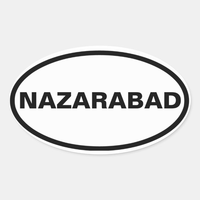 Sticker Ovale QUATRE Nazarabad (Devant)