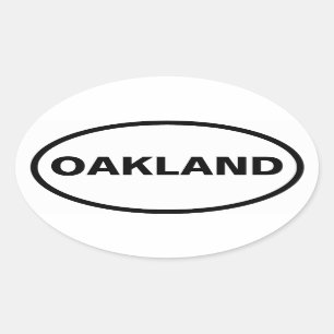 Sticker Ovale QUATRE Oakland