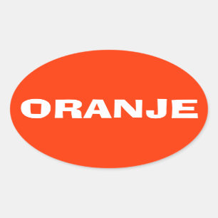 Sticker Ovale QUATRE Pays-Bas "Oranje"