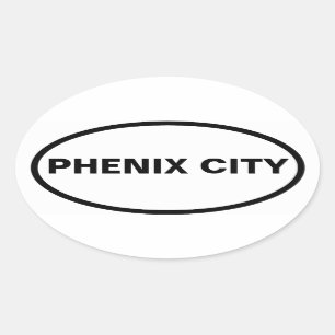 Sticker Ovale QUATRE Phenix City, Alabama
