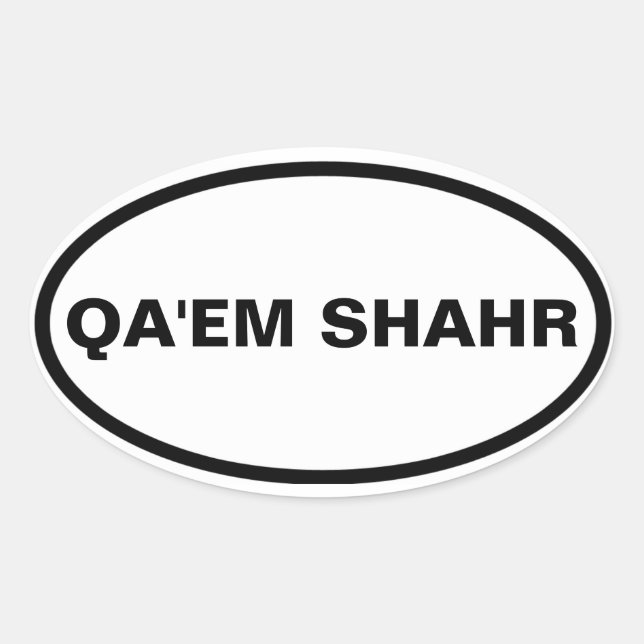 Sticker Ovale QUATRE QA'em Shahr (Devant)