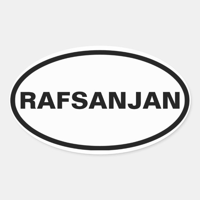 Sticker Ovale QUATRE Rafsanjan (Devant)