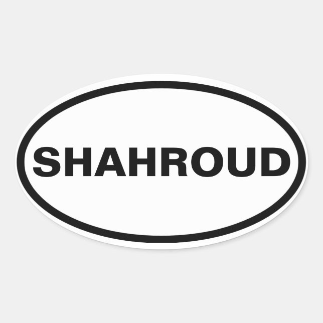 Sticker Ovale QUATRE Shahroud (Devant)