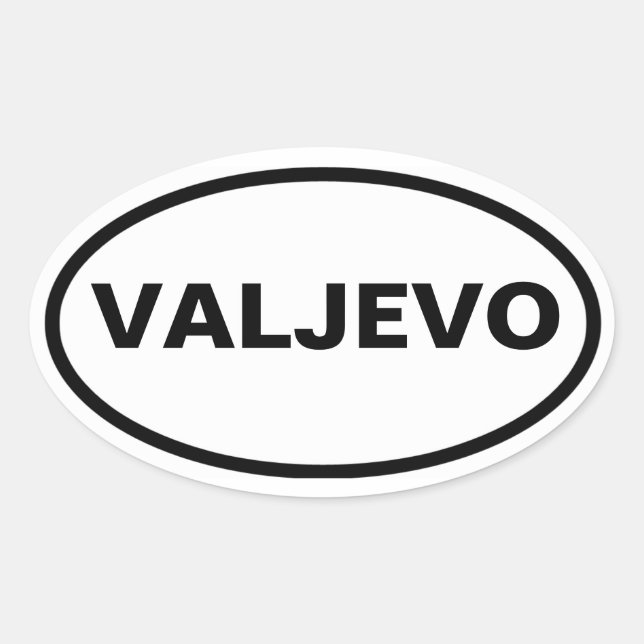 Sticker Ovale QUATRE Valjevo (Devant)