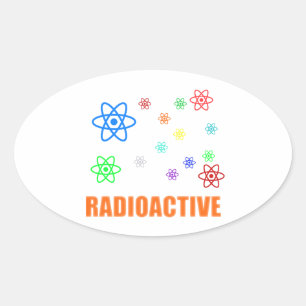 Sticker Ovale Radioactif