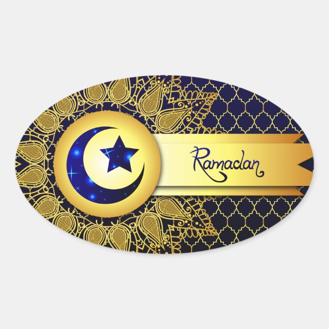 Sticker Ovale Ramadan (Devant)
