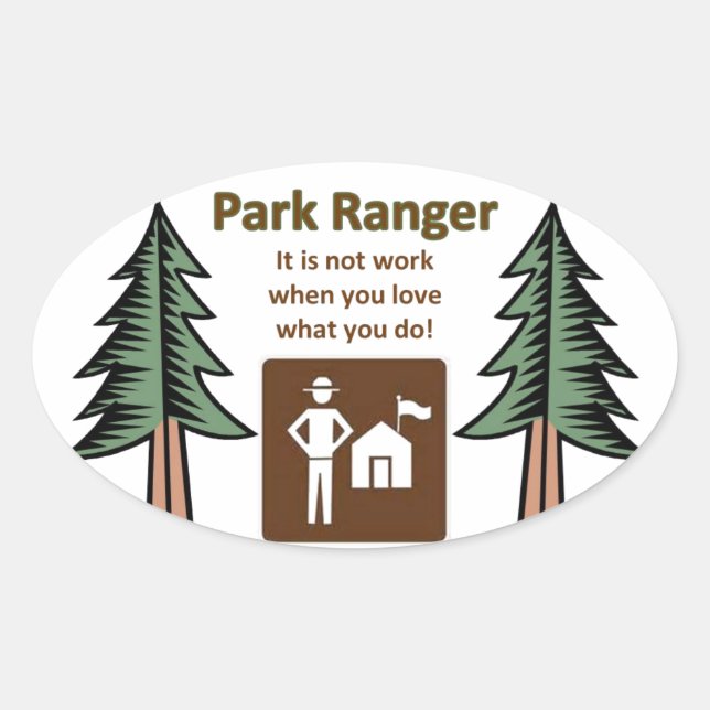 Sticker Ovale Ranger Park (Devant)