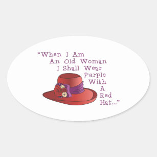Sticker Ovale Red Hat